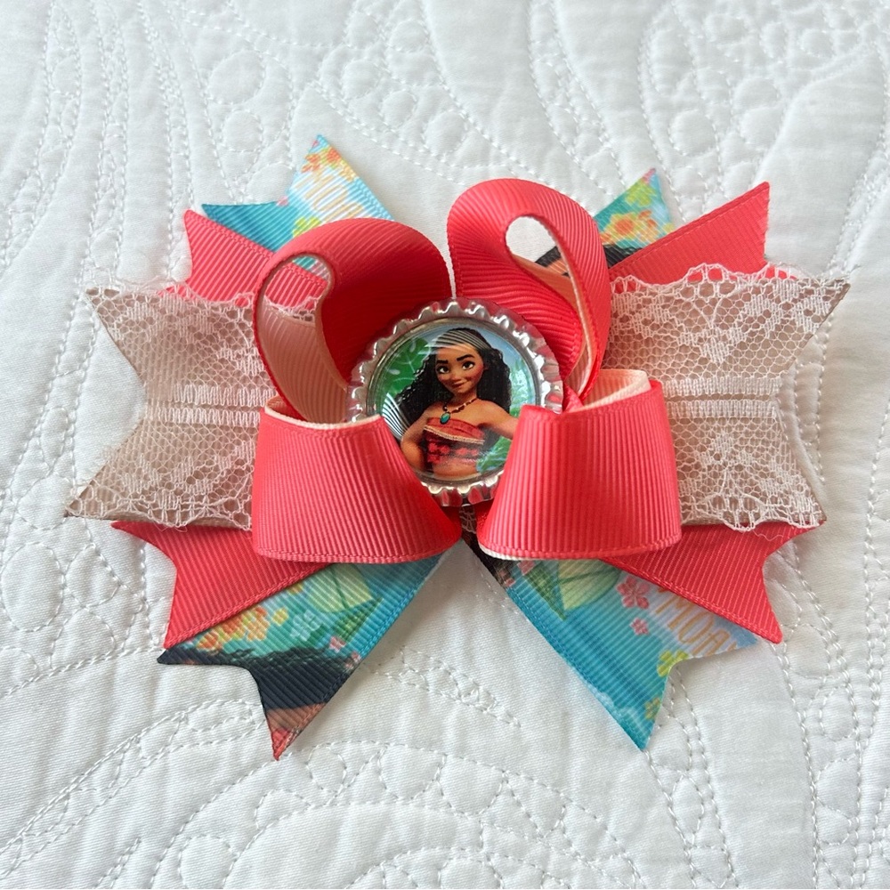 Colorful Moana Hair Bow
